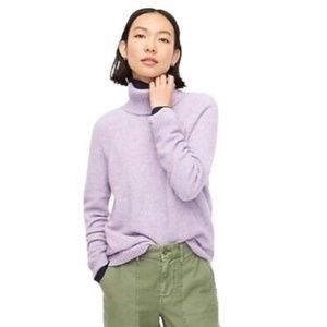 J. Crew Super Soft Yarn Alpaca Wool Blend Turtleneck Oversize Sweater XS